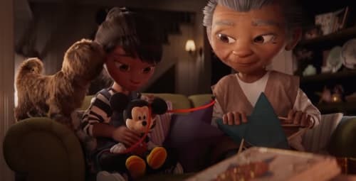 Disney's 2020 Christmas advert will tug at your heart strings. (Credit: Disney)