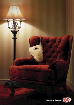 A red chair with a white fur on it

Description automatically generated